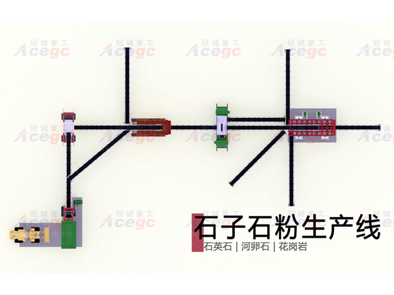 200噸石子石粉生產線