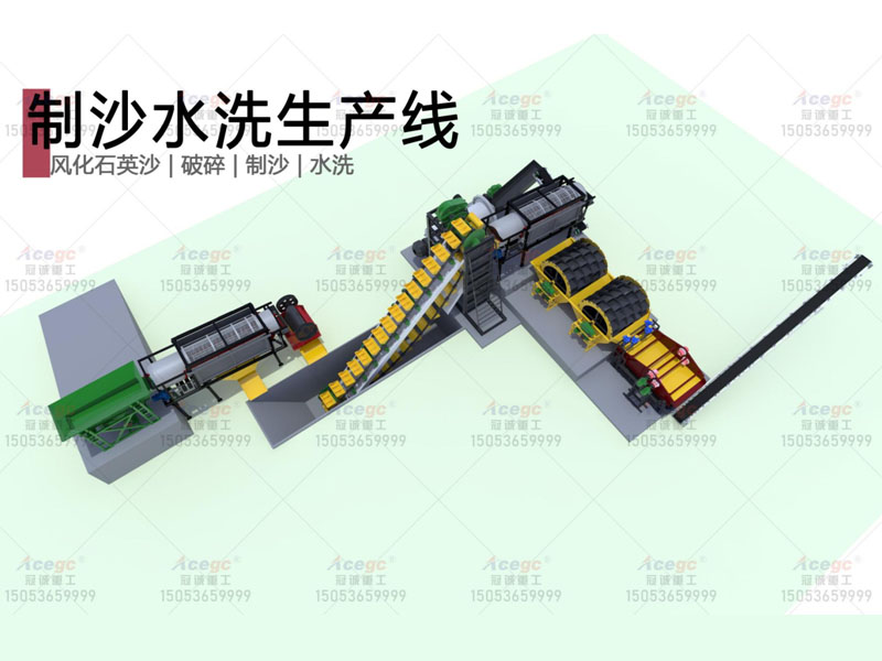 200T破碎水洗生產線